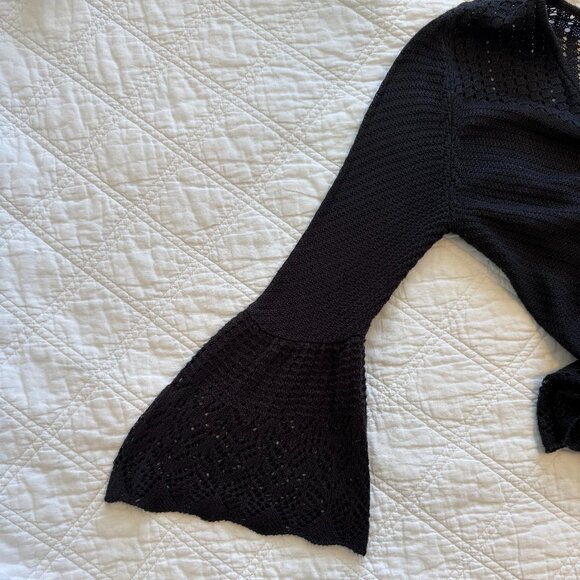 LAUREN CONRAD Women's L Black Cardigan Tunic Sweater - Picture 5 of 9